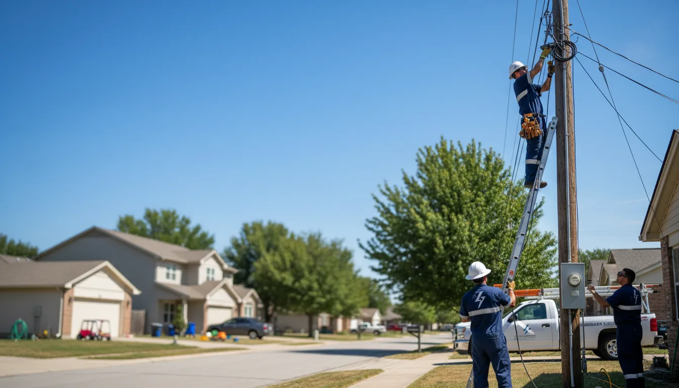 Residential electrician providing installation services in Fredericktown, OH